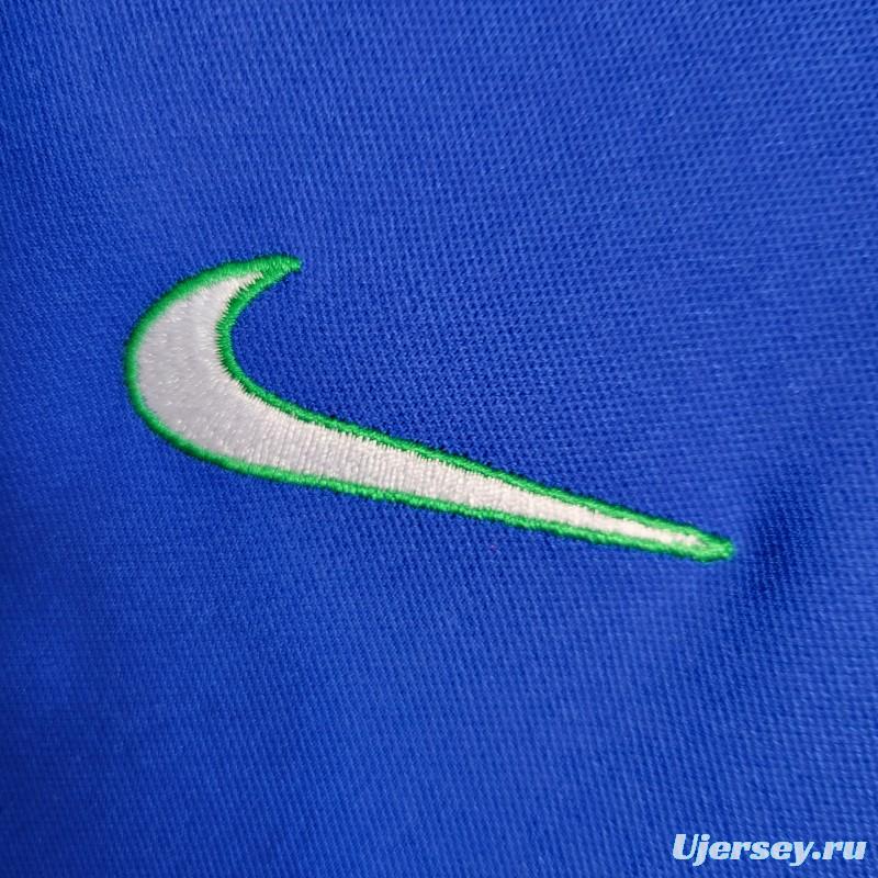 Retro 1997 Brazil Away Blue Jersey