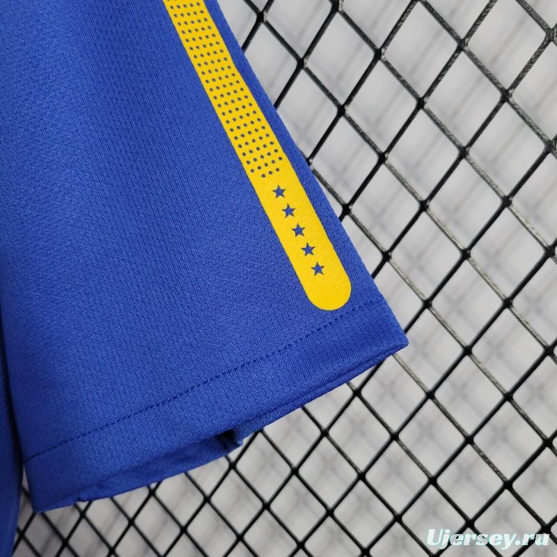 Retro 2010 Brazil Away Blue Jersey