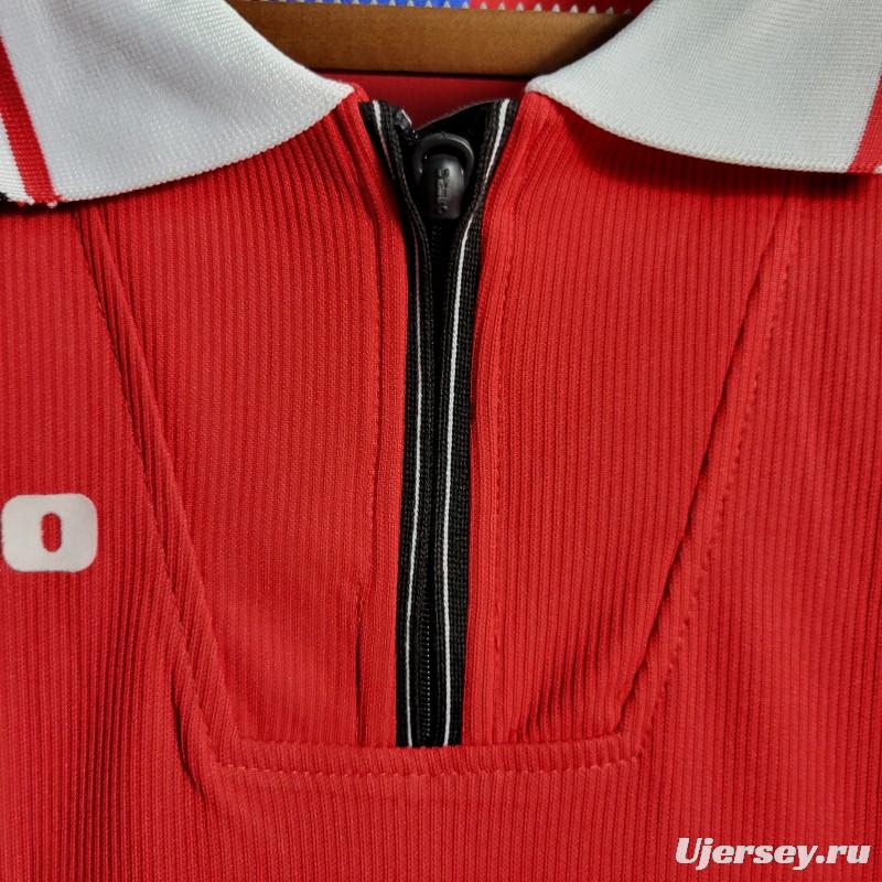 Retro Long Sleeve 98/99 Manchester United Home Jersey