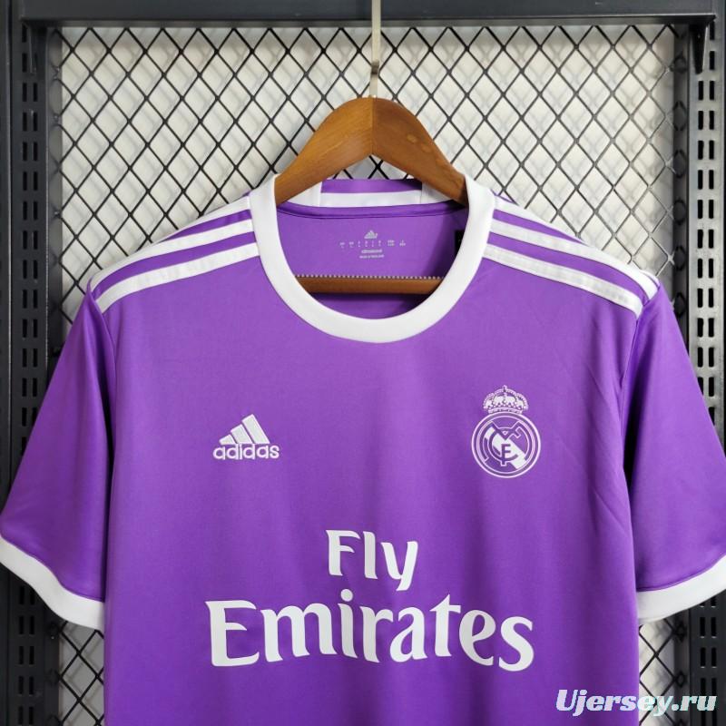 Retro Real Madrid 17/18 Away Purple Jersey