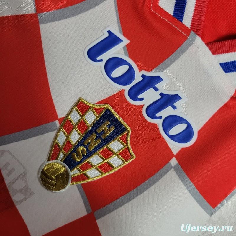 Retro 1998 Croatia Home Jersey