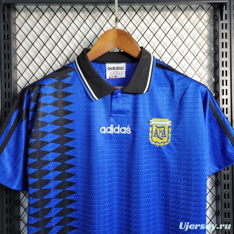 Retro 1994 Argentina Away Blue Jersey