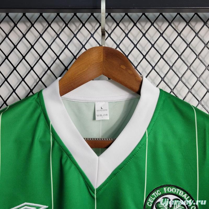 Retro 1984/86 Celtics 2 Away Game Soccer Jersey