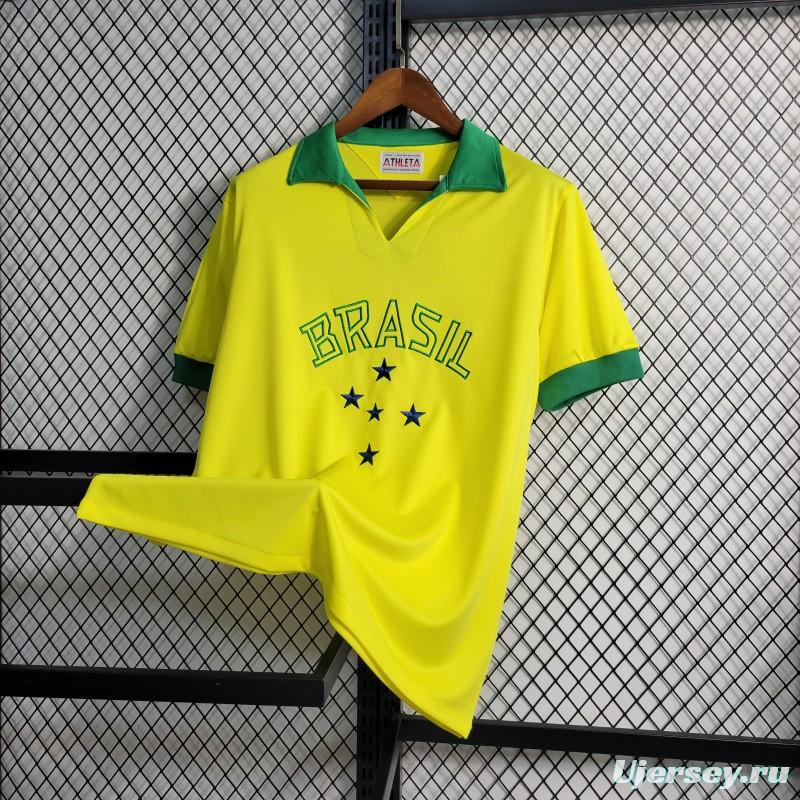 Retro 1958 Brazil Home Jersey