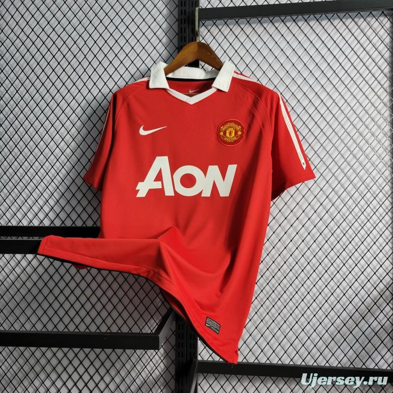 Retro 10-11 Manchester United Home Jersey