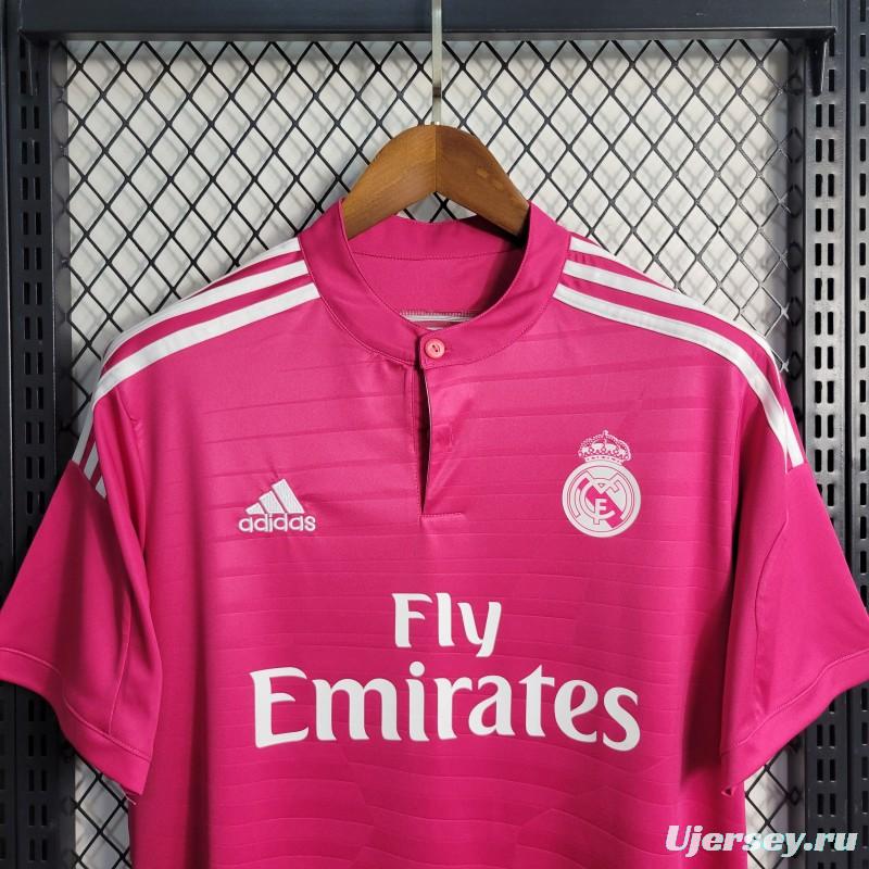 Retro 14-15 Real Madrid Away Pink Jersey