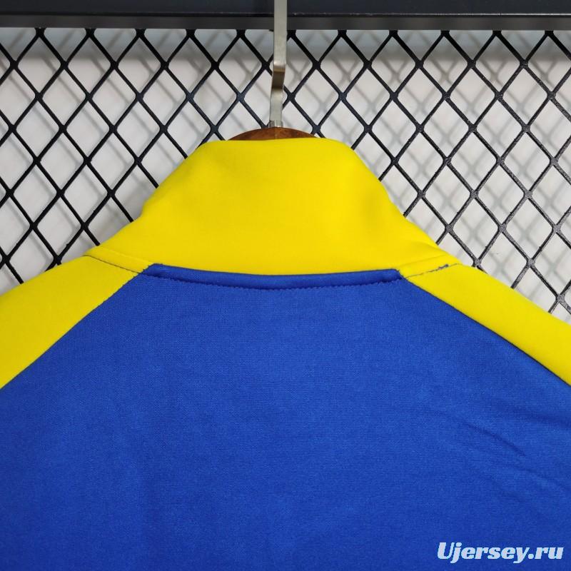 23-24 Al-Nassr FC Blue Full Zipper Jacket