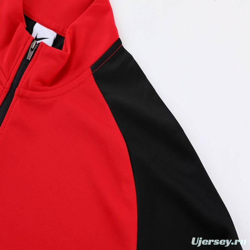 2023 NIKE Red Half Zipper Jacket +Pants