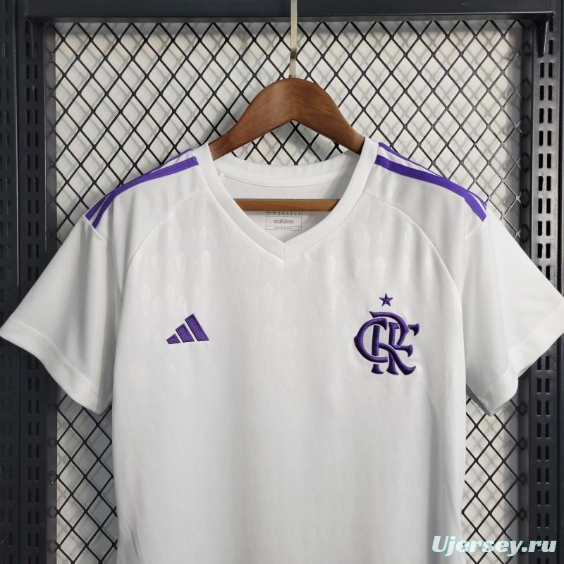 23-24 Women Flamengo Goalkeeper White Jersey