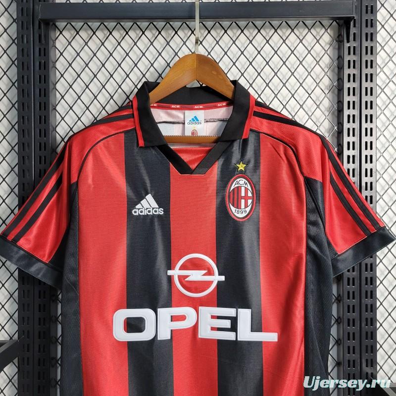 Retro 1998/99 AC Milan Home Jersey