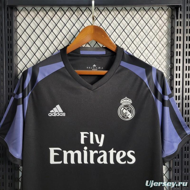 Retro 16-17 Real Madrid Third  Black Jersey