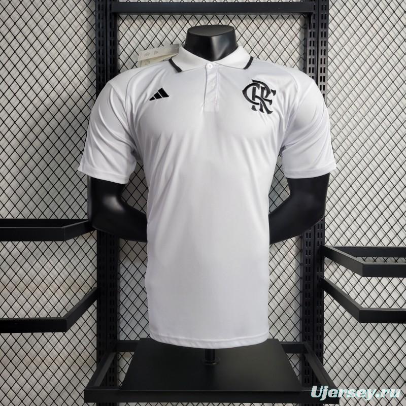 23-24 POLO Flamengo White Training Jersey