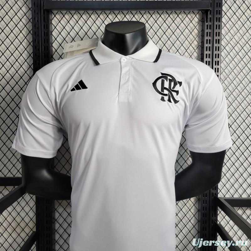 23-24 POLO Flamengo White Training Jersey