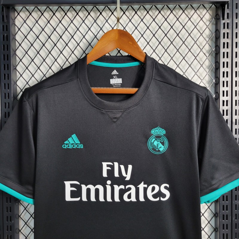 Retro 17-18 Real Madrid Away Black Jersey