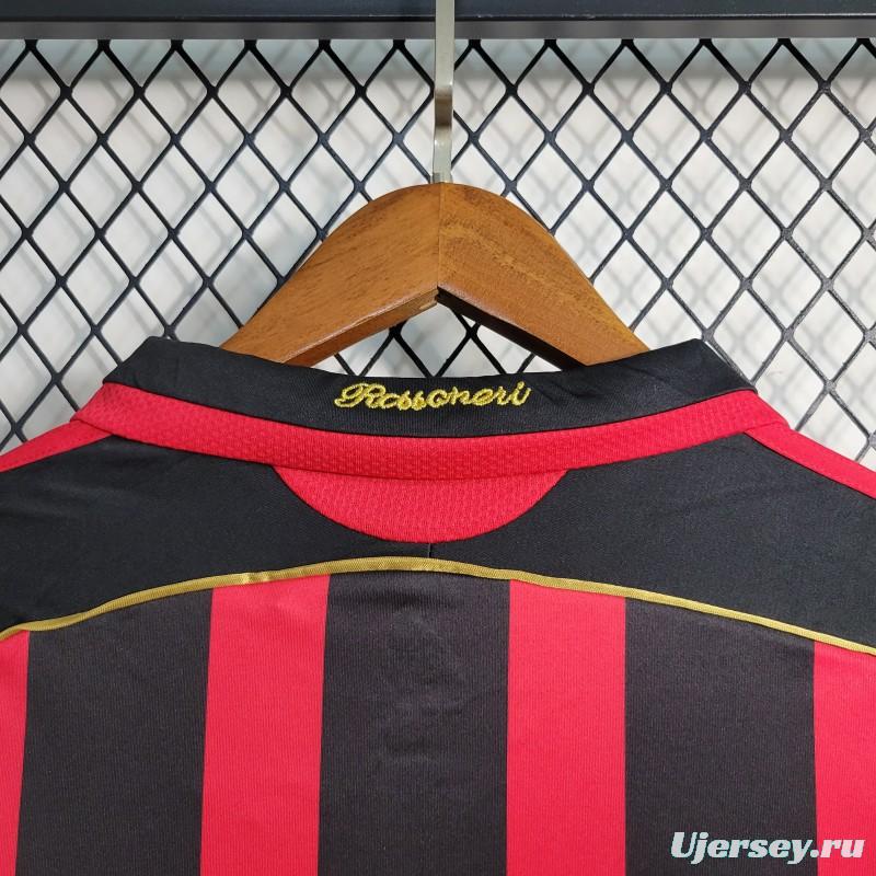 Retro Long Sleeve 2006-07 AC Milan Home Jersey