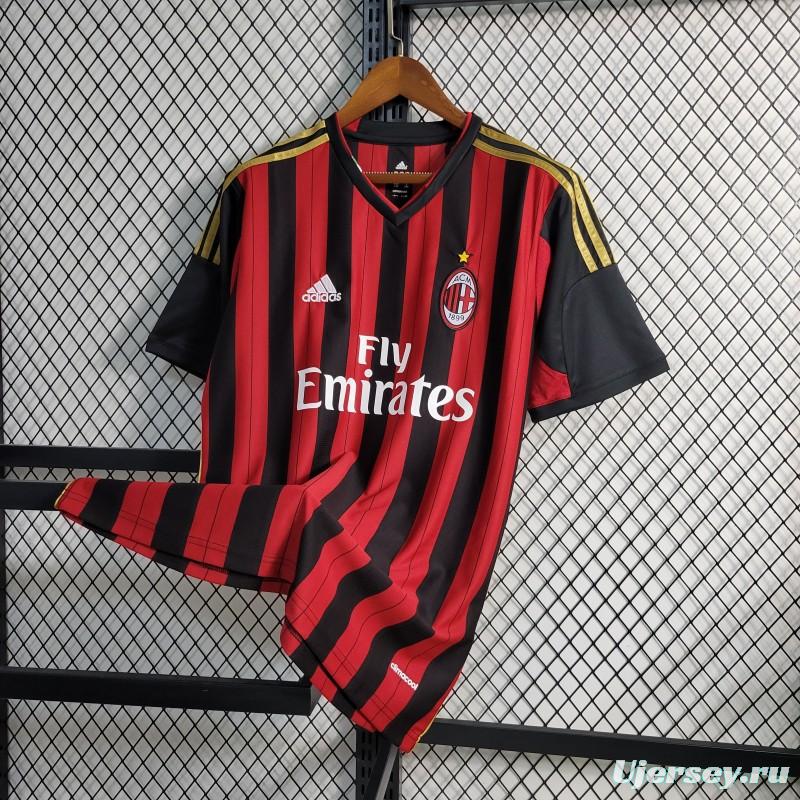 Retro 2013-14 AC Milan Home Jersey