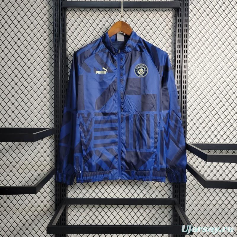 23-24 Manchester City Black Windbreaker