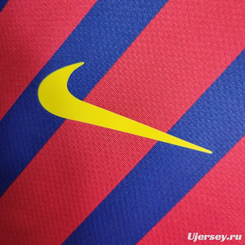 Retro Long Sleeve 11-12 Barcelona Home Soccer Jersey