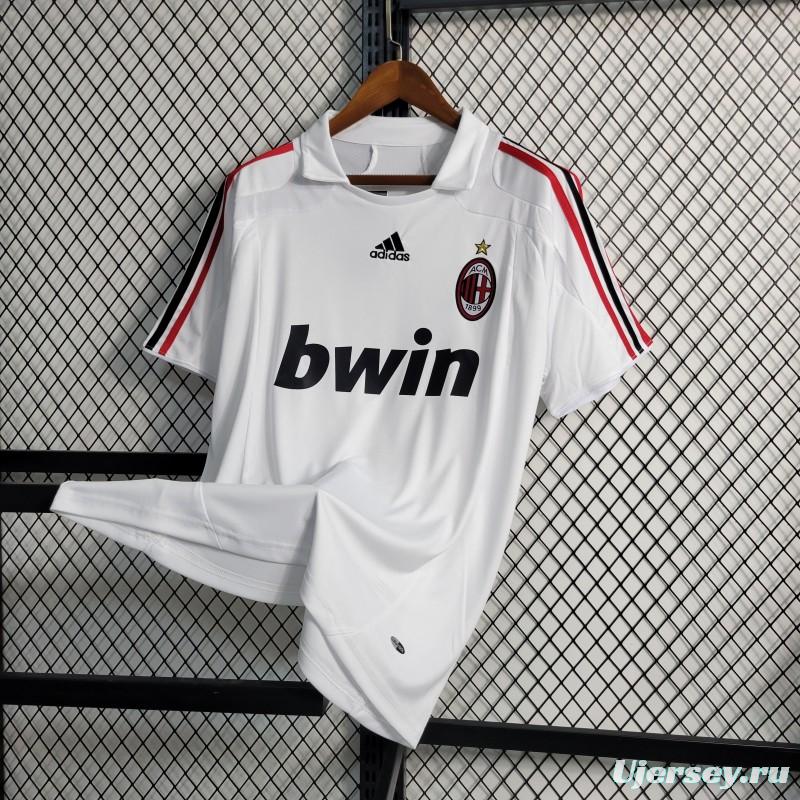 Retro 2007-08 AC Milan Away Soccer Jersey