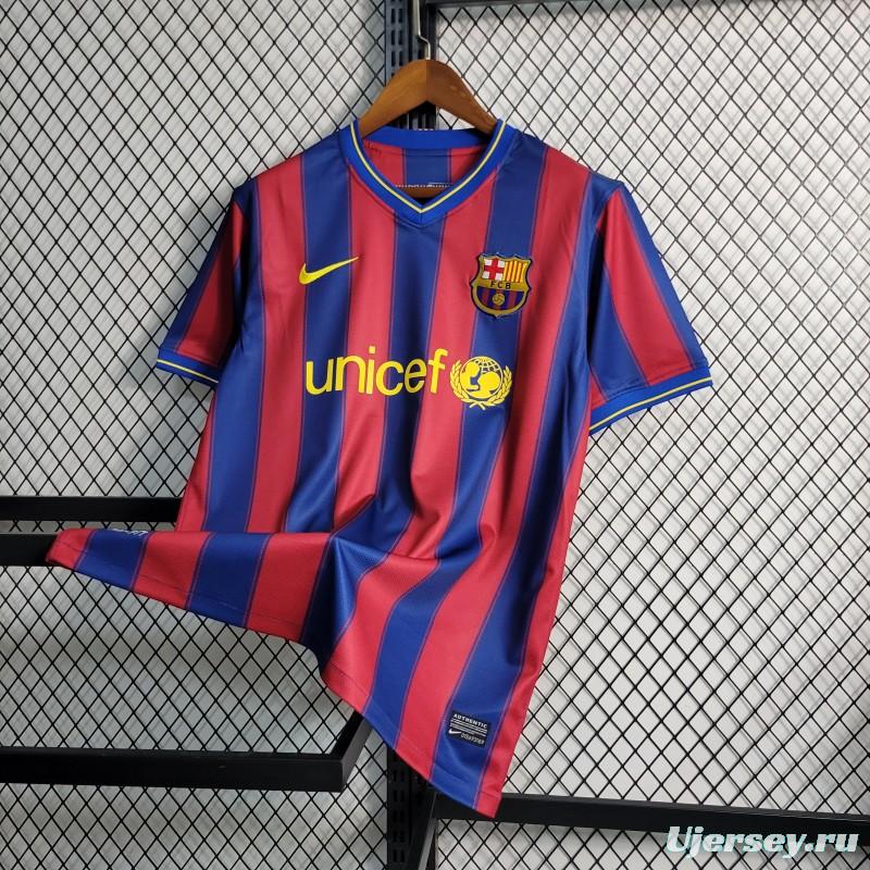 Retro 09-10 Barcelona Home Soccer Jersey