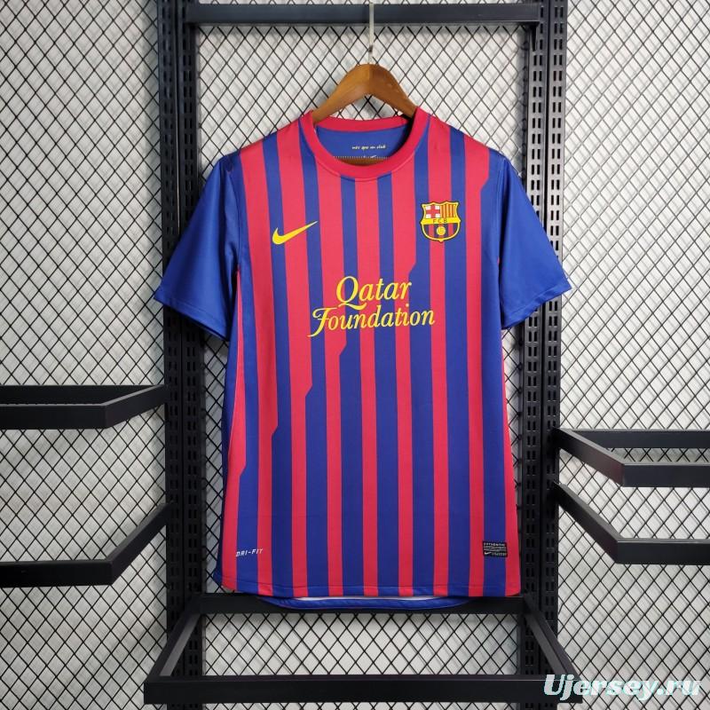 Retro 11-12 Barcelona Home Soccer Jersey