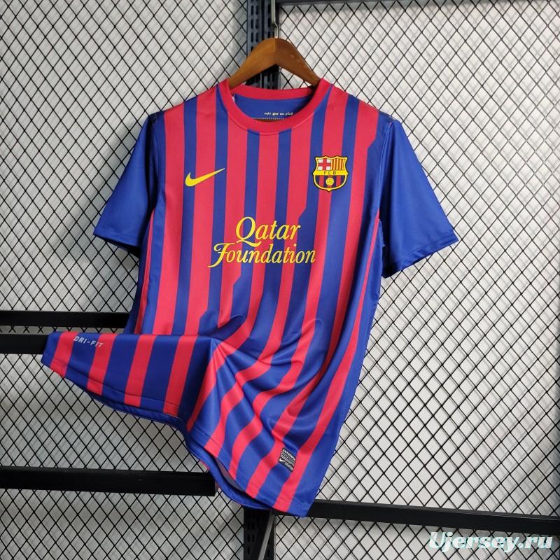 Retro 11-12 Barcelona Home Soccer Jersey