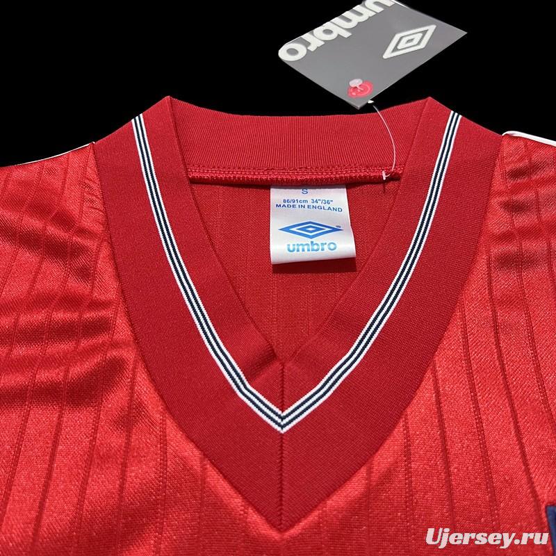 Retro 84/87 England Away Soccer Jersey