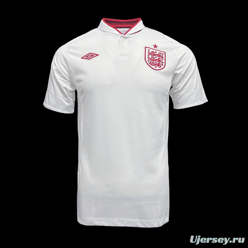 Retro 2012 England Home Soccer Jersey
