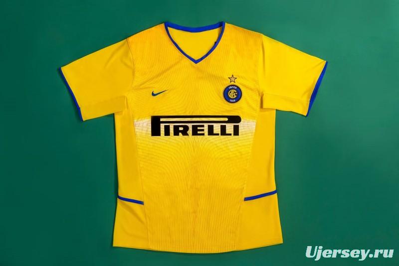 Retro 02/03 Inter Milan Third Yellow Jersey