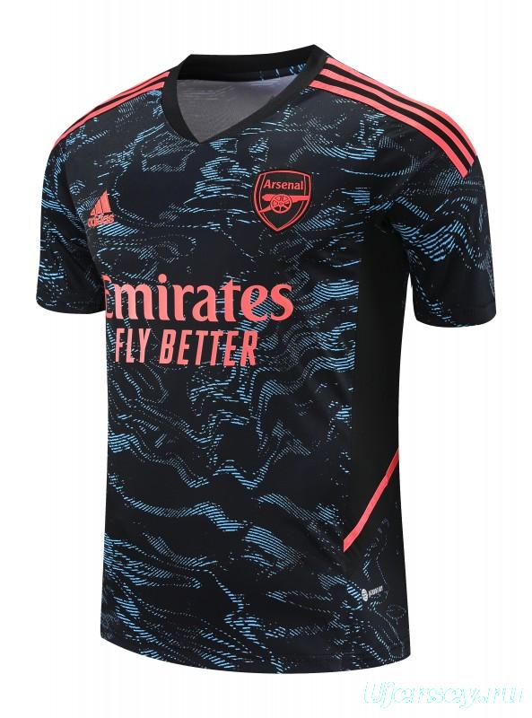 23-24 Arsenal Black Pattern Special Short Sleeve+Shorts