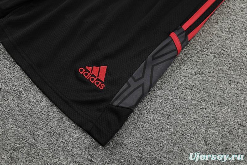 23-24 Bayern Munich Black Red Short Sleeve+Shorts