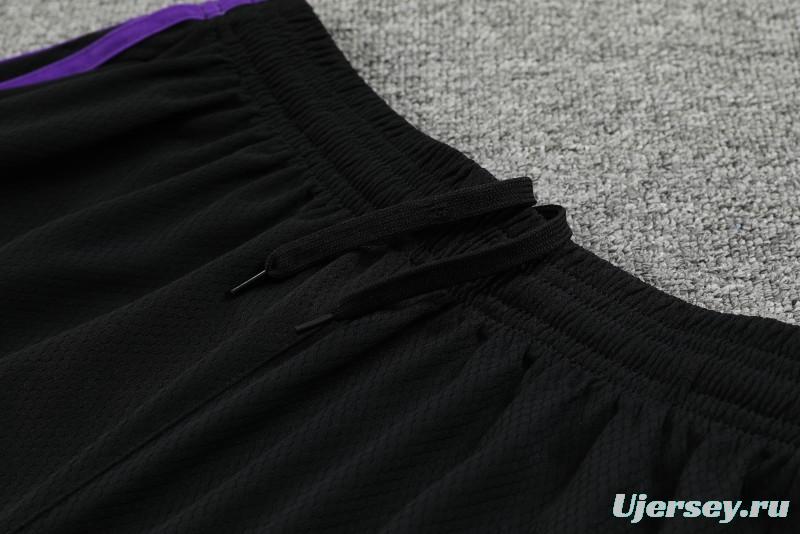 23-24 Real Madrid Purple Short Sleeve+Shorts