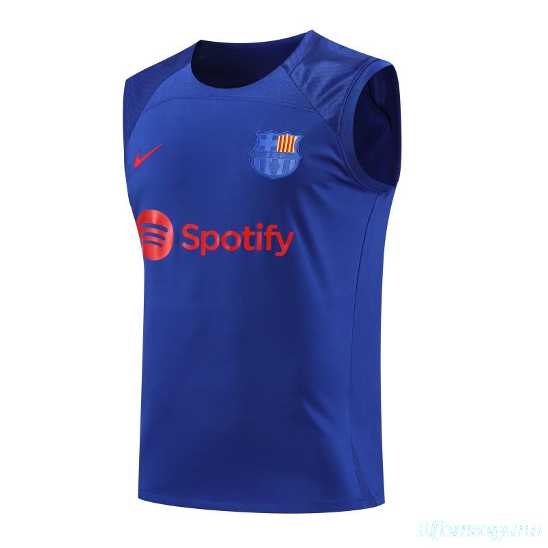 23-24 Barcelona Blue Vest Jersey+Shorts