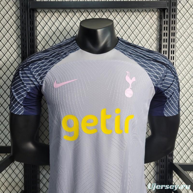 Player Version 23-24 Tottenham Hotspur Grey Training Jersey