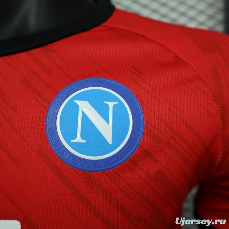 Player Version SSC Napoli Face Game Pierluigi Gollini Goalkeeper Jersey