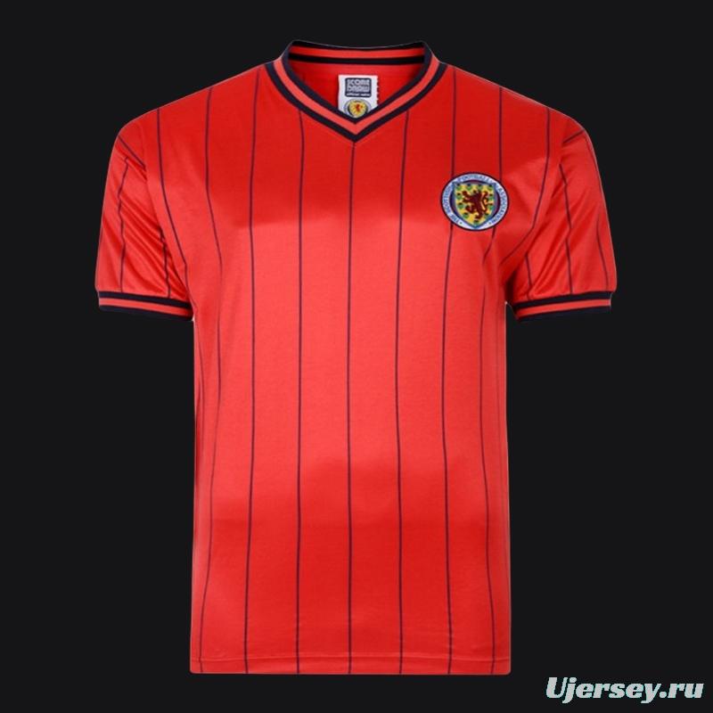 Retro 1982 Scotland Away Red Jersey