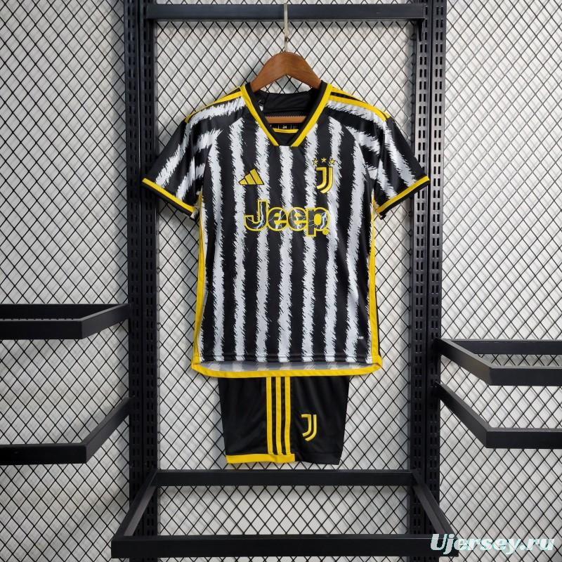 23-24 Kids Juventus Home Jersey