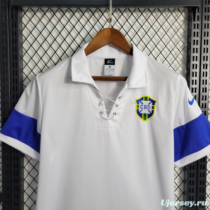 Retro 2004 Brazil White Jersey