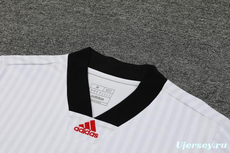 23-24 Flamengo White Remake Icon White Short Sleeve Jersey+Shorts