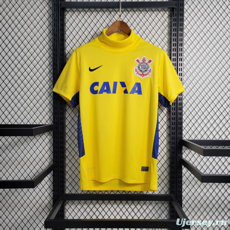 Retro 14-15 Corinthians Goalkeeper Yellow Jersey