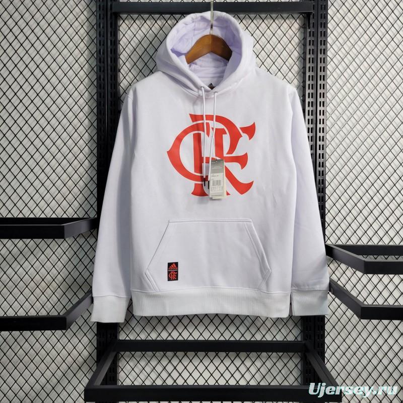 23-24 Flamengo White Hoodie