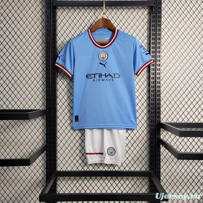 22-23 Kids Manchester City Home Jersey