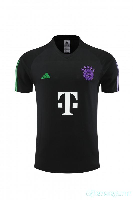 23 24 Bayern Munich Black Short Sleeve+Shorts