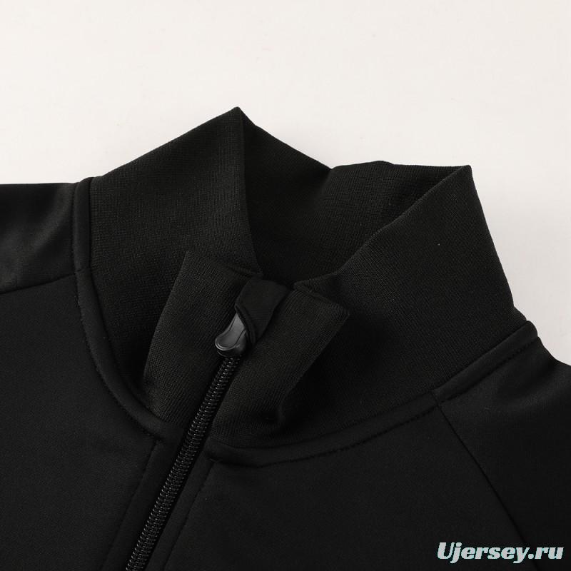 23/24 Lazio Black Full Zipper Jacket+Pants