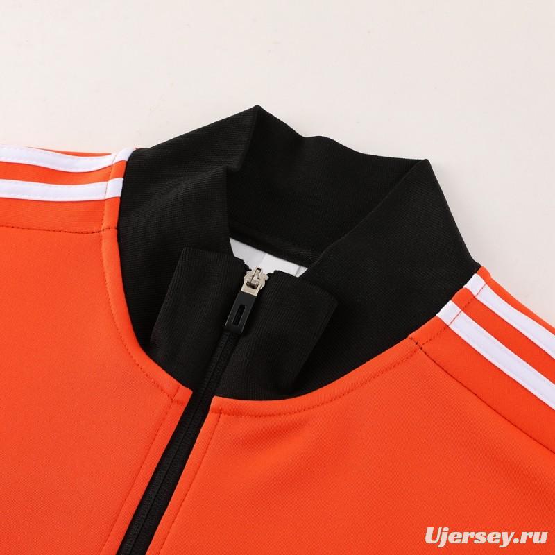 23/24 Adidas Orange/White/Black Full Zipper +Pants