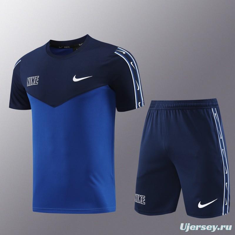 23/24 NIKE Black/Blue Red Short Sleeve Jersey+Pants