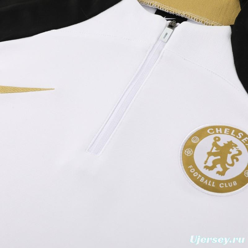 23/24 Chelsea White  Half Zipper Jacket+Pants