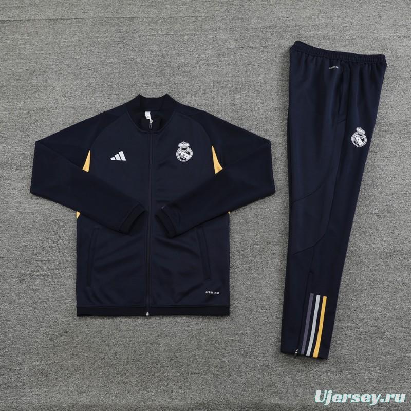 23/24 Real Madrid Navy Full Zipper Jacket+Pants