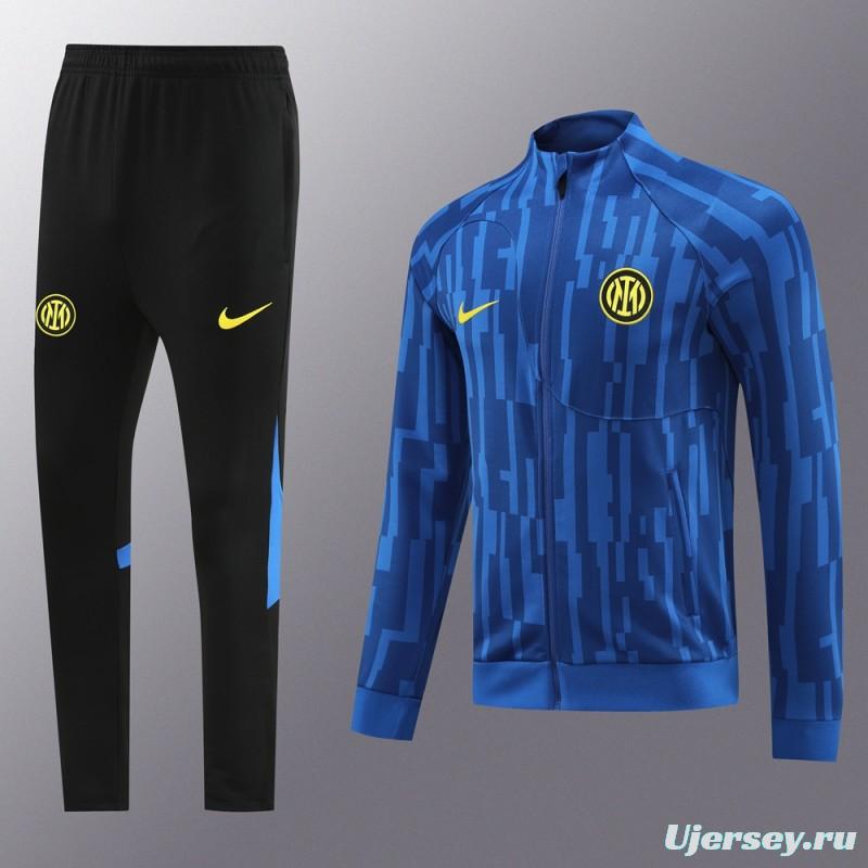 23/24 Inter Milan Blue Full Zipper Jacket+Pants