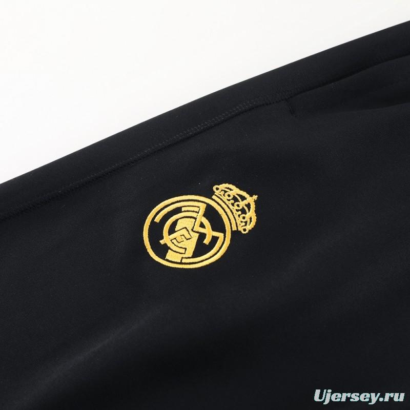 23/24 Real Madrid Grey/Black Full Zipper Jacket+Pants